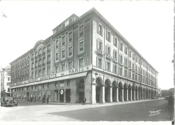 The first Galeries Lafayette store opens outside Paris, in Nice in southern France