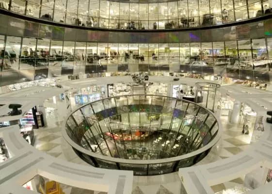 Opening of the Berlin Galiers Lafayette, in a building designed by Jean Nouvel